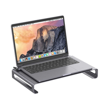 Go Des GD-9126 Hub Supported Laptop Stand Docking Station Stand Gray
