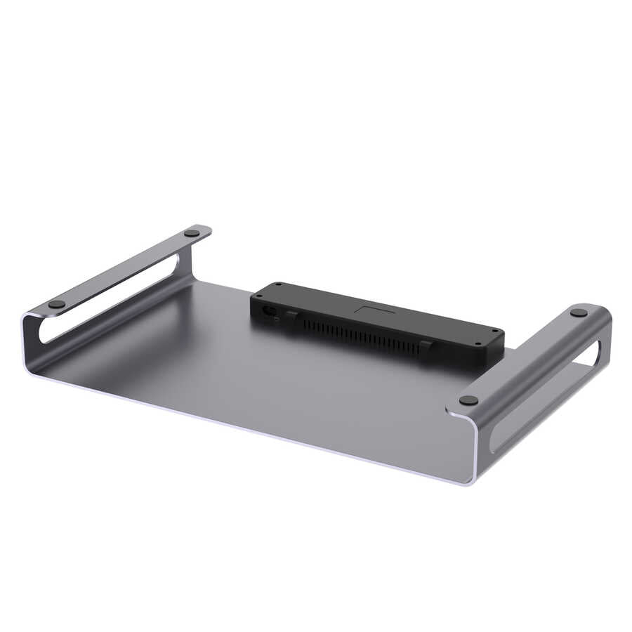 Go Des GD-9126 Hub Supported Laptop Stand Docking Station Stand Gray