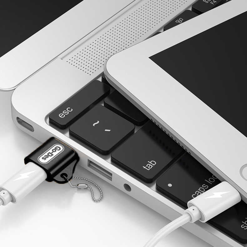 Go Des GD-CT028 Type-C To Usb Converter Black 