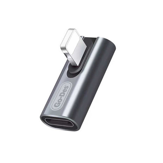 Go Des GD-CT037 Type-C to Lightning Converter Black 