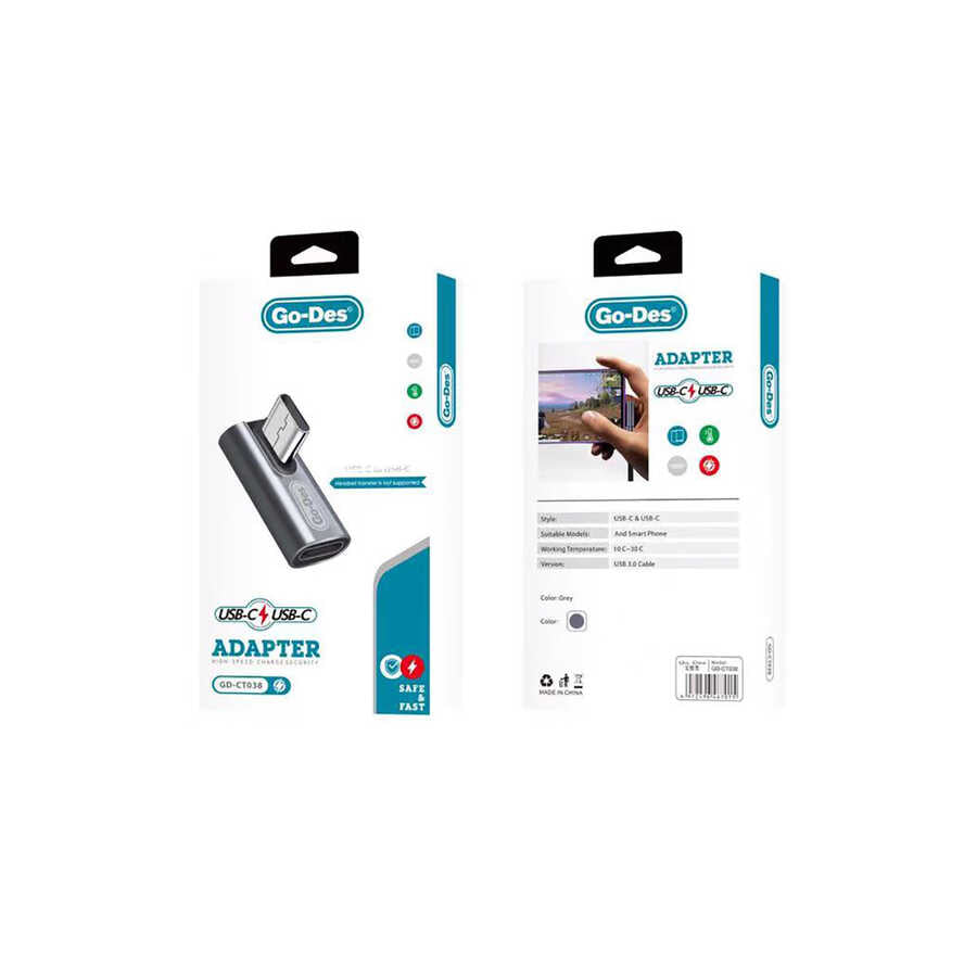 Go Des GD-CT038 Type-C to Type-C Converter Black 