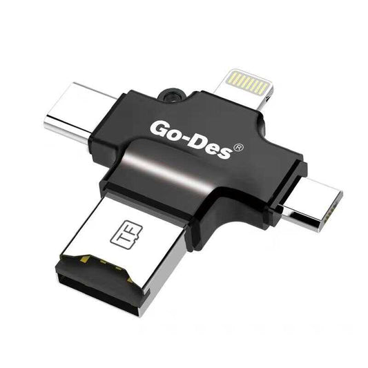 Go Des GD-DK101 Memory Card Reader Black