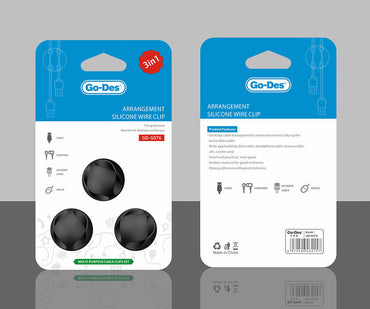 Go Des GD-G076 Cable Organizer Gray