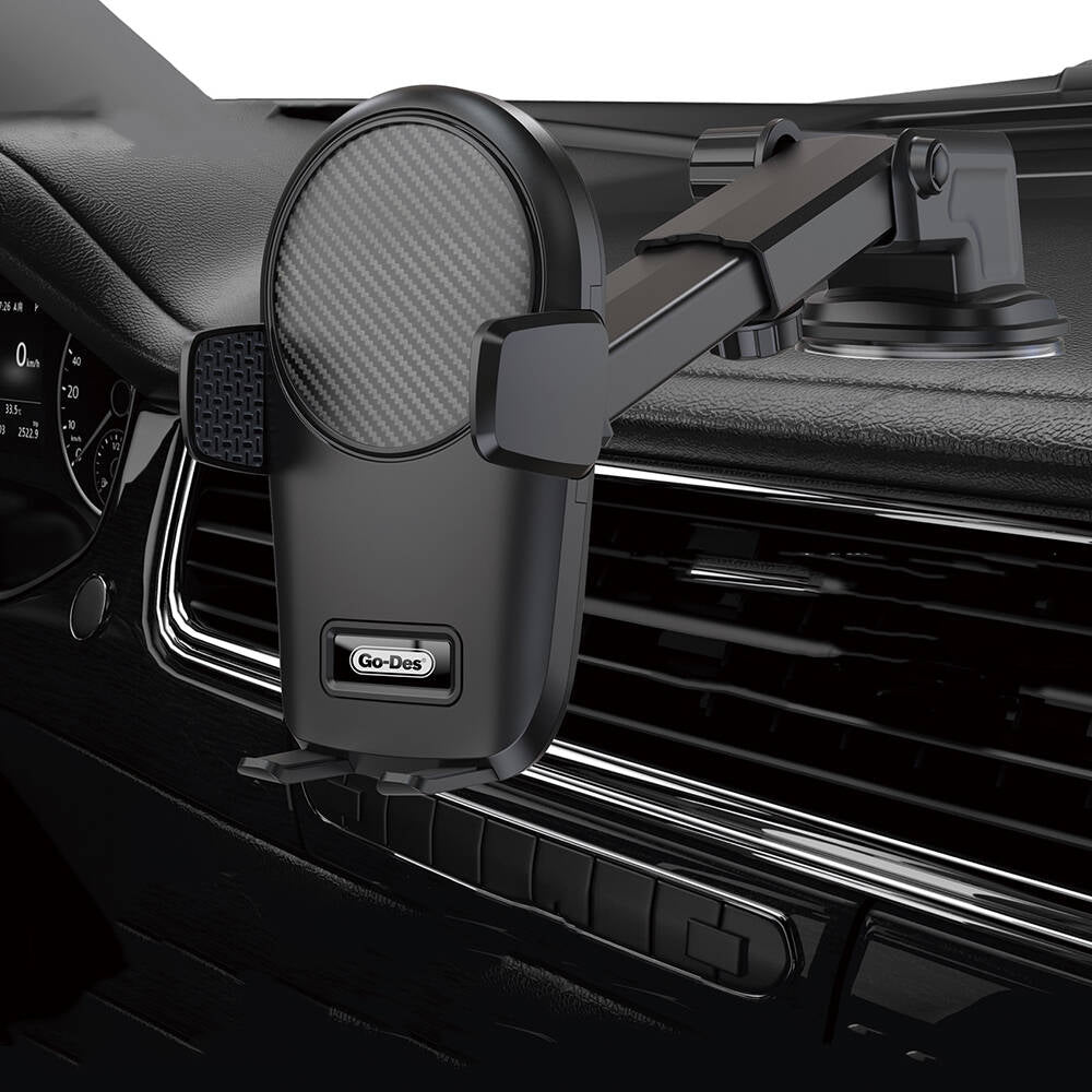 Go Des GD-HD211 2 in 1 Car Phone Holder Black
