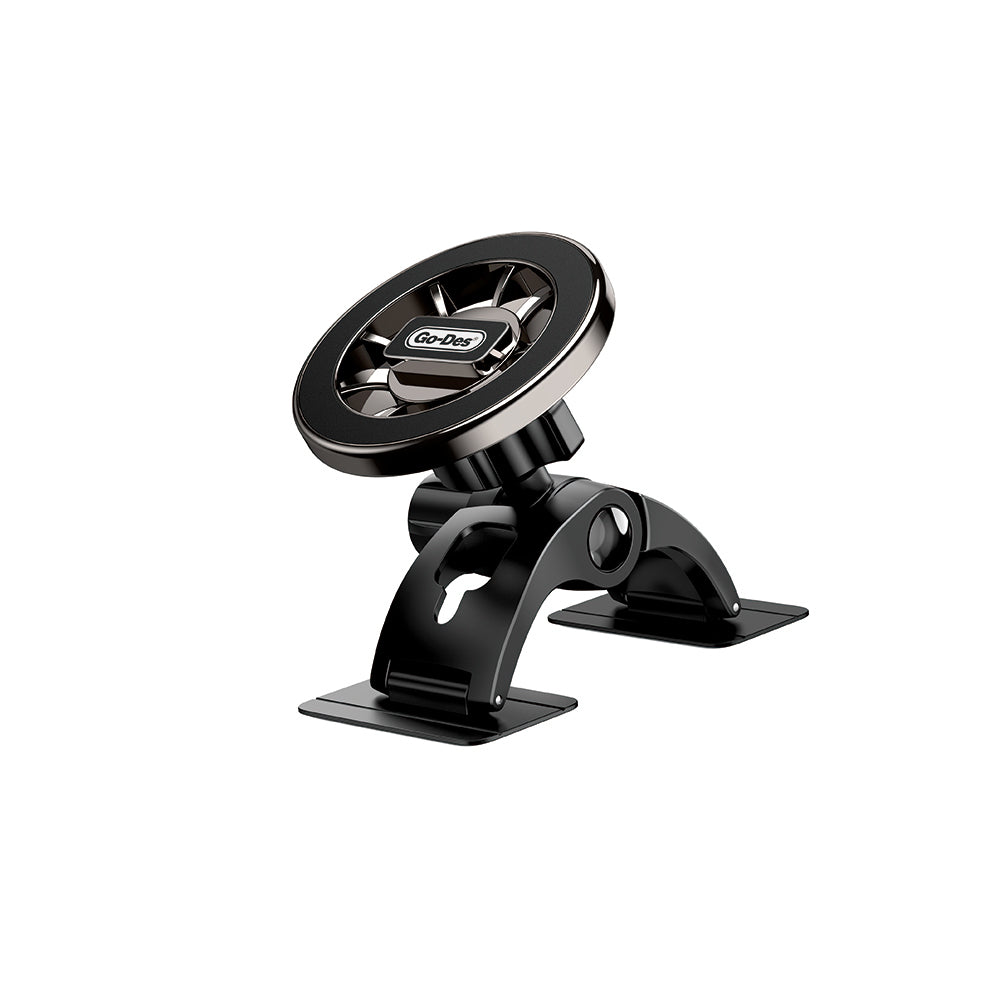 Go Des GD-HD277 Magnetik M-safe Uyumlu 360 Derece Dönebilen Düz Zemin Araç Telefon Tutucu