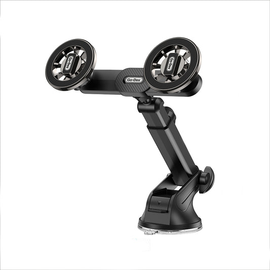 Go Des GD-HD363 360 Derece Dönebilen Uzatılabilir 2in1 Araç Telefon Tutucu