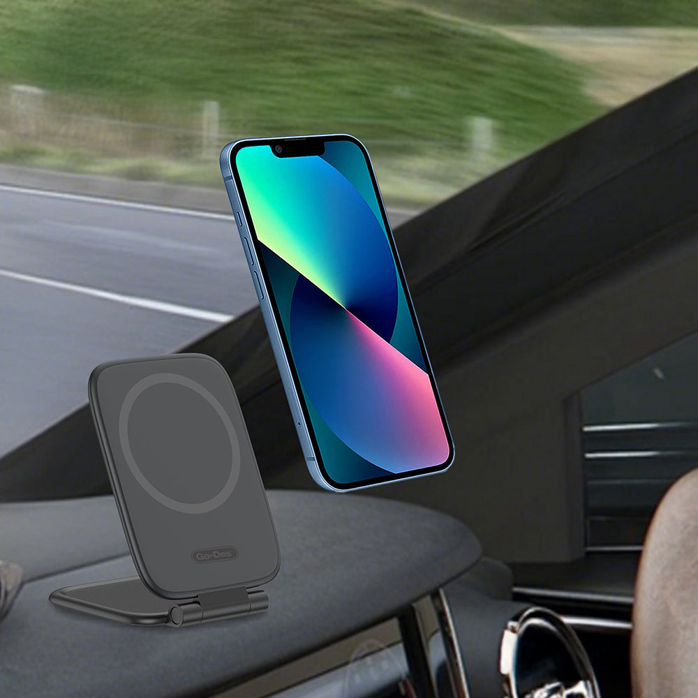 Go Des GD-HD382 Katlanabilir Magnetik Telefon Tutucu Siyah