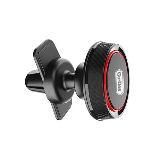 Go Des GD-HD621 In-Car Magnetic Phone Holder Vent Design Black