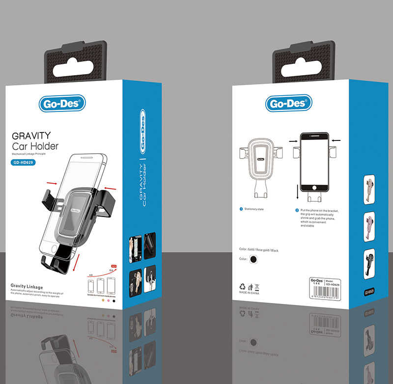 Go Des GD-HD629 Car Phone Holder Black