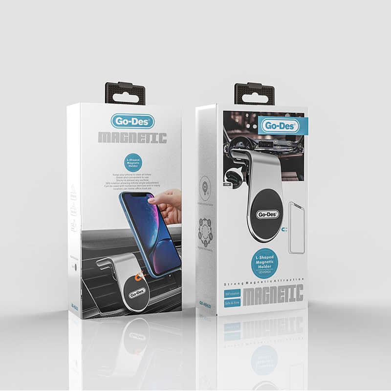 Go Des GD-HD633 Magnetic Car Phone Holder Silver