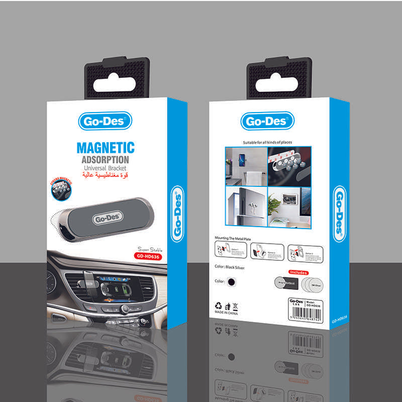 Go Des GD-HD636 Magnetic Car Phone Holder Black