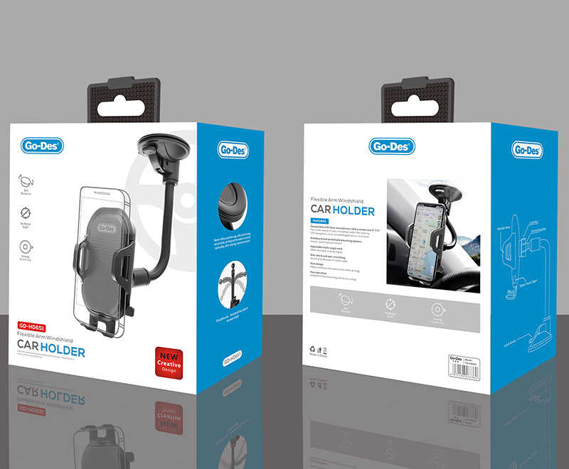 Go Des GD-HD651 Car Phone Holder Black
