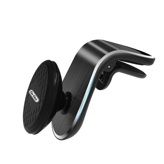 Go Des GD-HD676 L-Shaped Magnetic Car Phone Holder Black