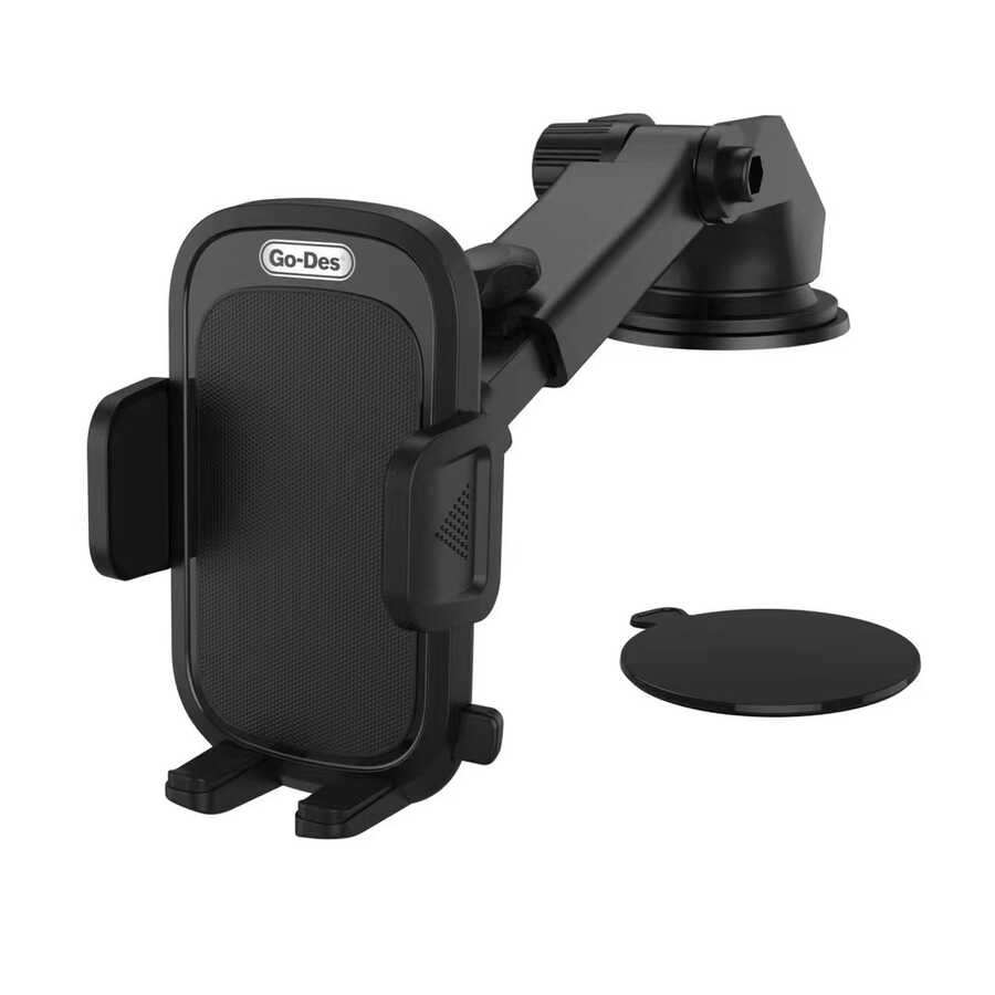 Go Des GD-HD692 2 in 1 Car Phone Holder Black