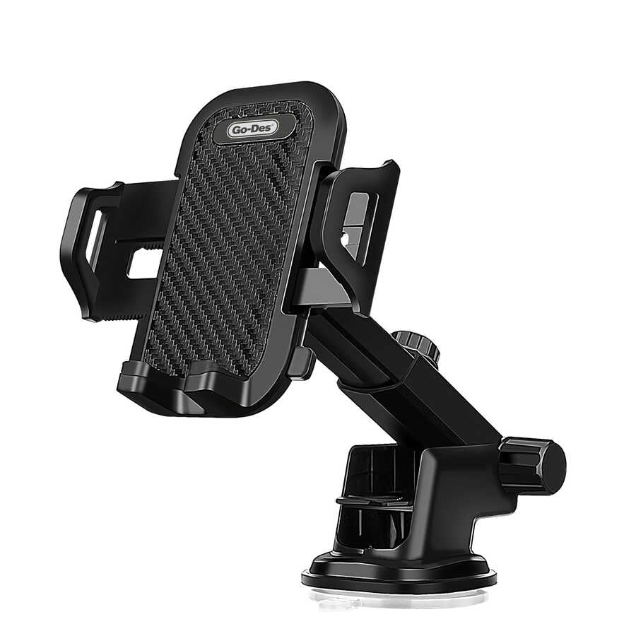 Go Des GD-HD693 2 in 1 Car Phone Holder Black 