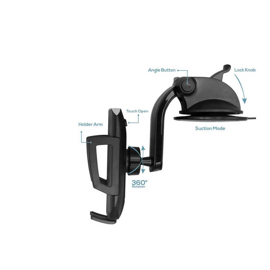 Go Des GD-HD696 Car Phone Holder Black