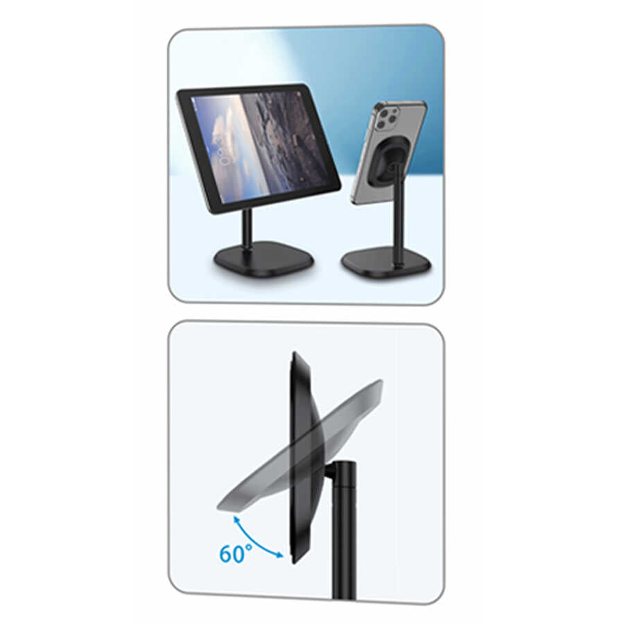 Go Des GD-HD702 Table Tablet - Phone Holder Black 