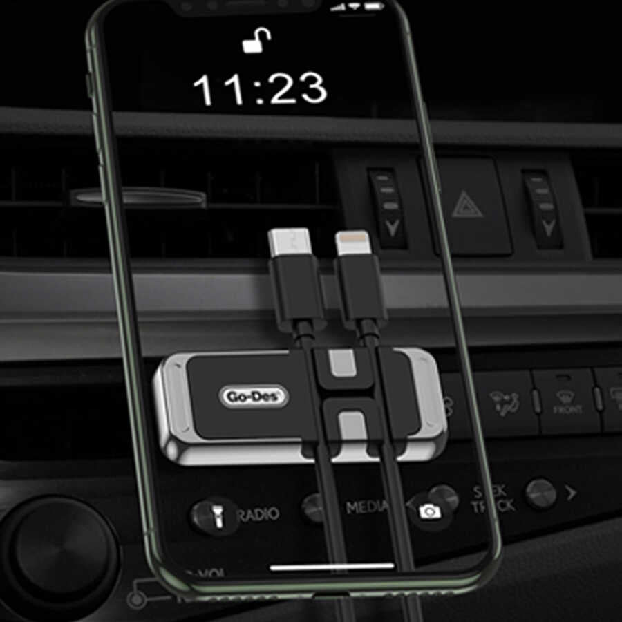 Go Des GD-HD712 Magnetic Car Phone Holder Black 