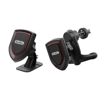 Go Des GD-HD716 2 in 1 Magnetic Car Phone Holder Black