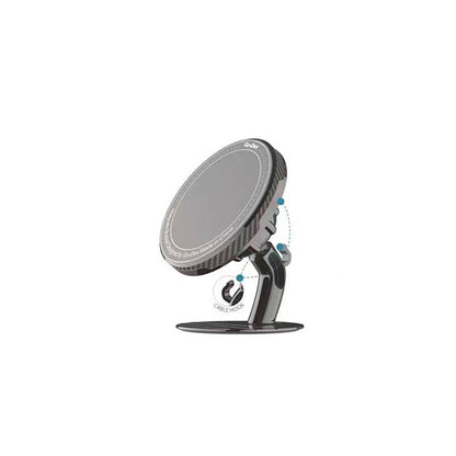 Go Des GD-HD726P 360 Derece Yuvarlak Oynar Başlıklı Süper Magnetik Araç Telefon Tutucu Siyah