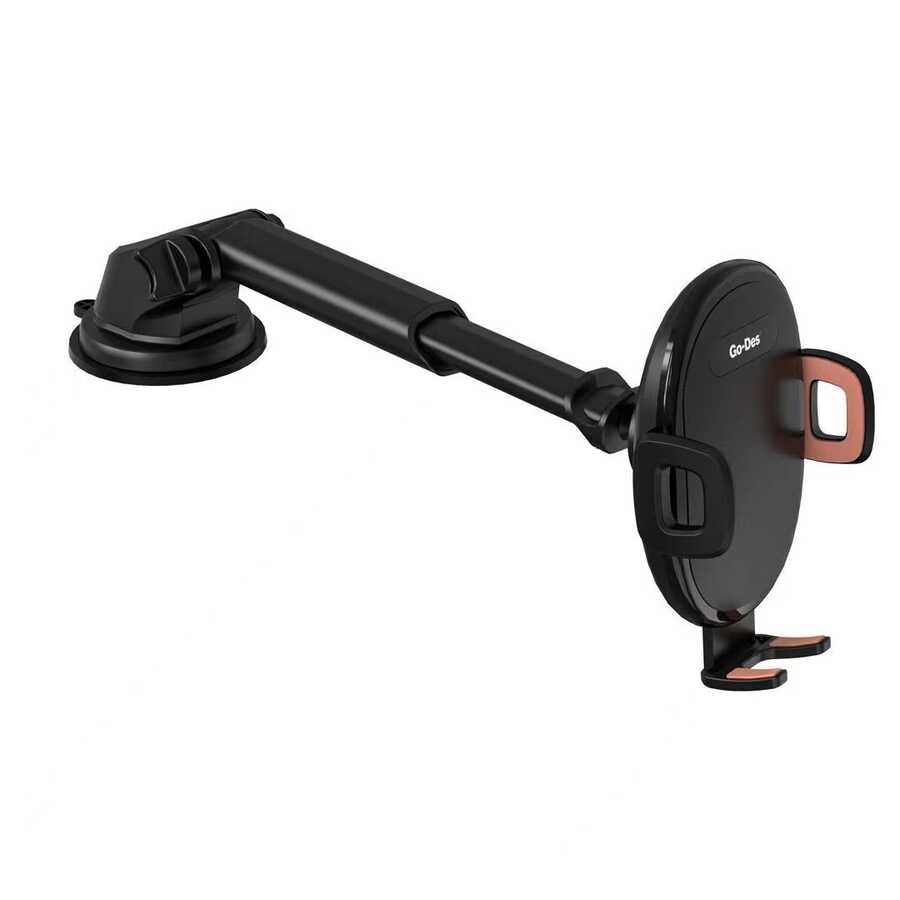Go Des GD-HD753 2 in 1 Car Phone Holder Black 
