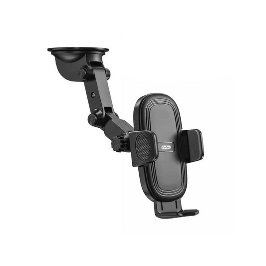 Go Des GD-HD754 In-Car Phone Holder 360 Rotating Head Suction Cup Design Black 
