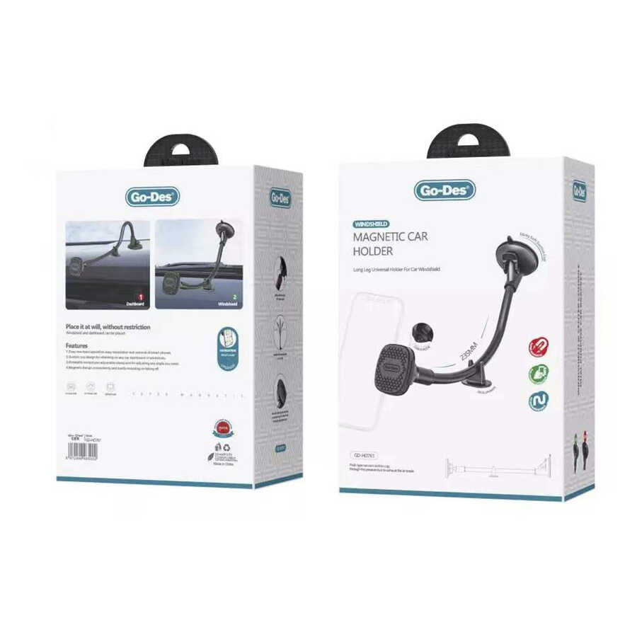 Go Des GD-HD761 Magnetic Car Phone Holder Black