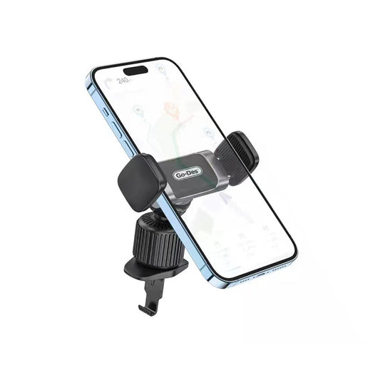 Go Des GD-HD765 360 Degree Pivoting Head Phone Holder Ventilation Design Black 