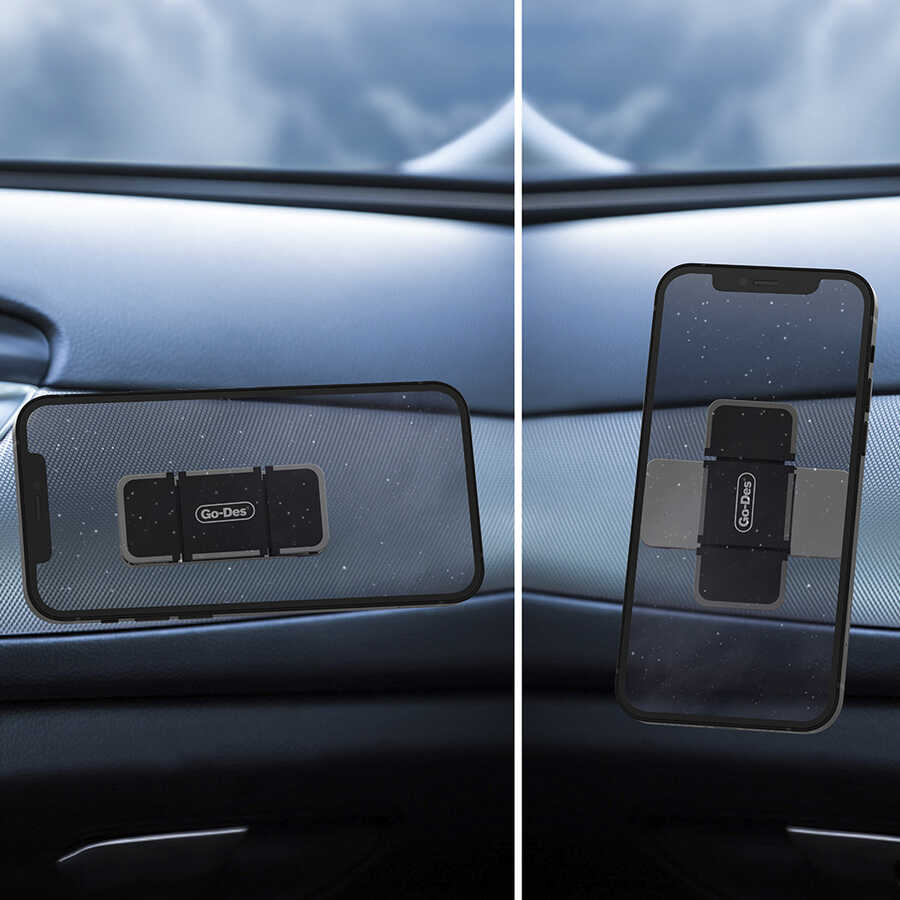 Go Des GD-HD782 Magnetic Car Phone Holder Black 
