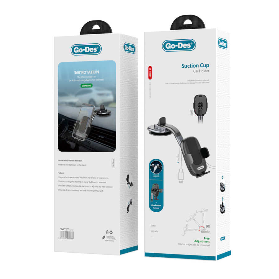 Go Des GD-HD787 Car Phone Holder Black