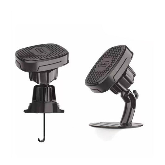 Go Des GD-HD835S Magnetik 360° Dönebilen 2in1 Havalandırma ve Düz Zemin Araç Telefon Tutucu Siyah