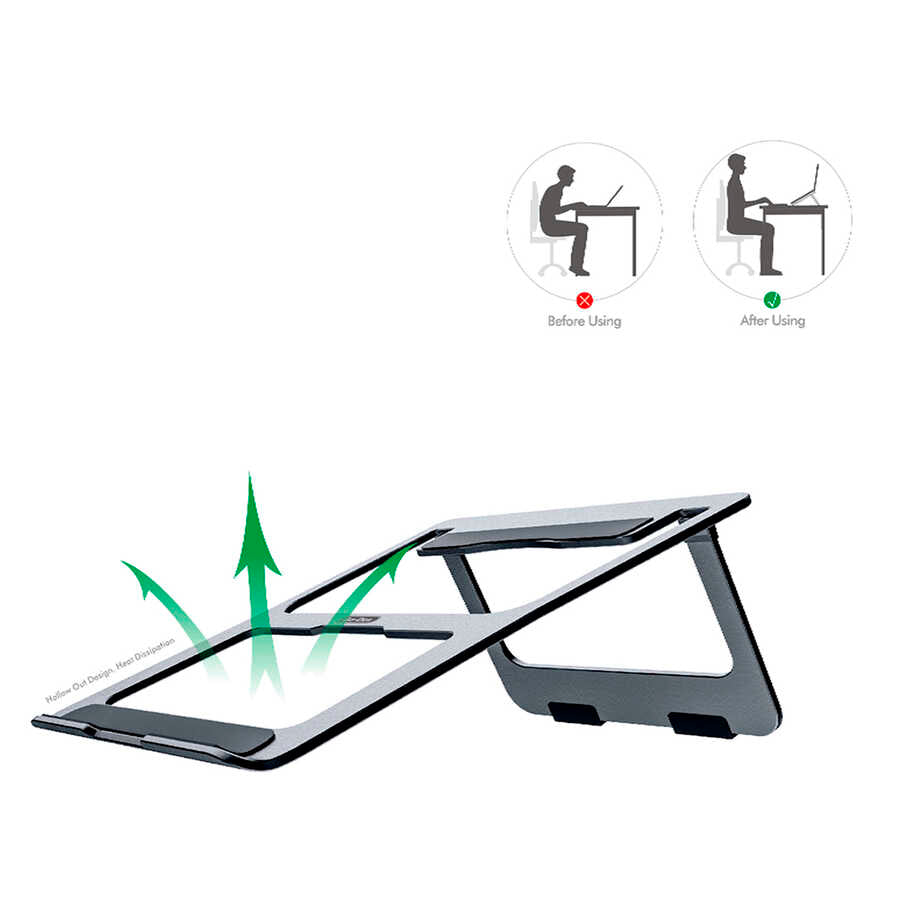 Go Des GD-HD887 Laptop Stand Gray
