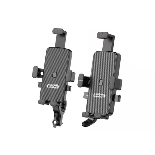 Go Des GD-HD905 Anti-Shake 360 ​​Degree Adjustable Bicycle and Motorcycle Phone Holder Black 