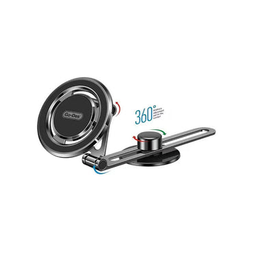 Go Des GD-HD912 Magnetic 360 Degree Rotating Flat Floor Car Phone Holder Black 