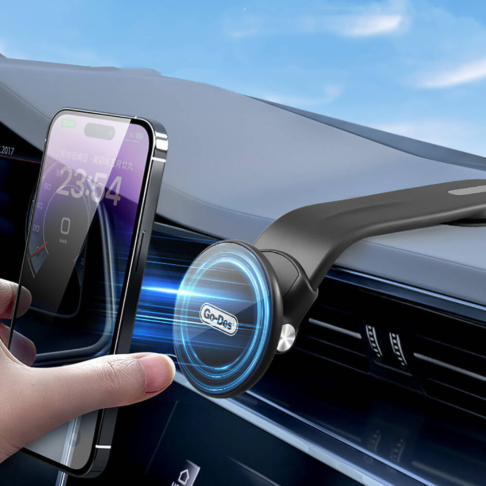 Go Des GD-HD968 Strong Magnetic Multi-Angle Car Phone Holder Black
