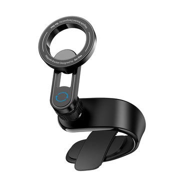 Go Des GD-HD986 Magnetik M-safe Uyumlu Bükülebilen Eğimi ve Düz Zemin Araç Telefon Tutucu Siyah