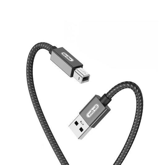 Go Des GD-HM836 USB-A to USB-B 2.0 Braided Printer Cable 2M Black 