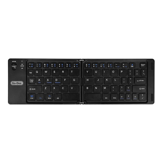 Go Des GD-KB326 Sessiz Tuş Tasarımlı Katlanabilir Bluetooth Bağlantılı Kablosuz Klavye