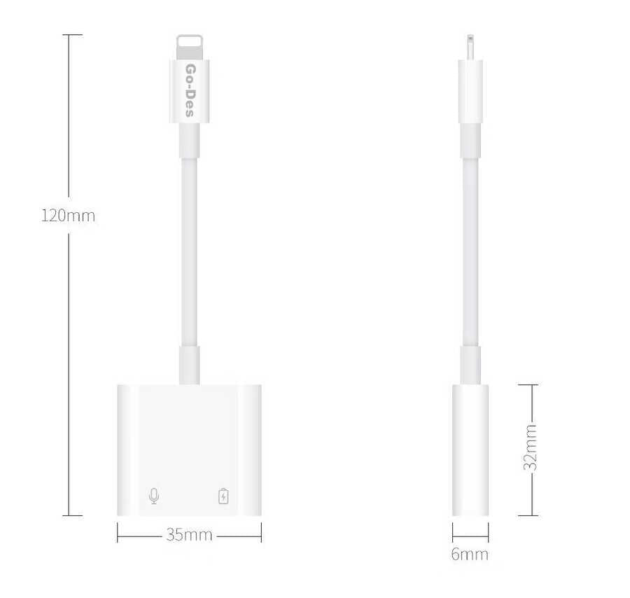 Go Des GD-OR881 Lightning Converter White