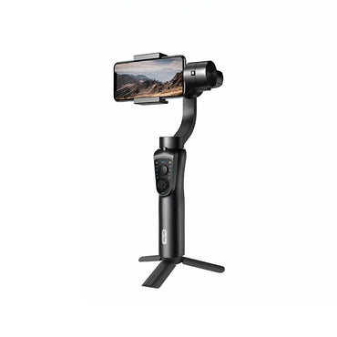 Go Des GD-S5 3-Axis Handheld Gimbal Stabilizer with Face Recognition Tracking LED Lighting Black 