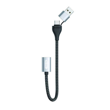 Go Des GD-UC316 2 in 1 Type-C and USB Interface OTG Cable Black 