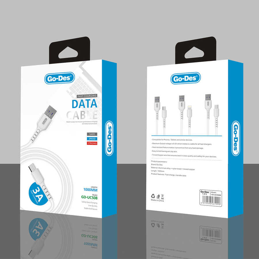 Go Des GD-UC508 Micro USB Cable White