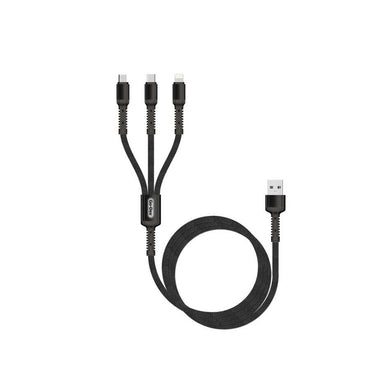 Go Des GD-UC511 3 in 1 USB Cable Black