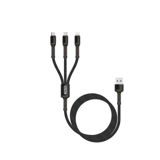 Go Des GD-UC511 3 in 1 USB Cable Black