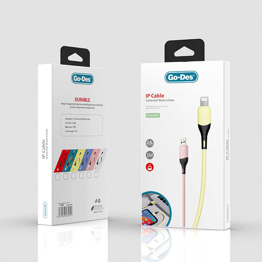 Go Des GD-UC519 Lightning USB Cable White 