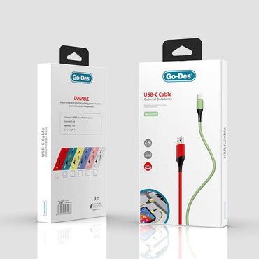 Go Des GD-UC519 Type - C USB Cable Red