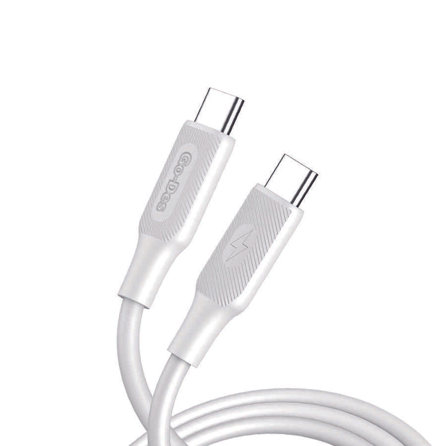 Go Des GD-UC571 Type-C to Type-C PD Fast Charging Cable 60W 1 Meter White 