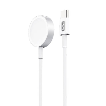 Go Des GD-UC591 Apple Watch Serisi Akıllı Saat Wireless Type-C Şarj Kablosu Beyaz