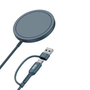 Go Des GD-UC606 2 in 1 Usb - PD M-safe Wireless Şarj Aleti 15W Royal Mavi