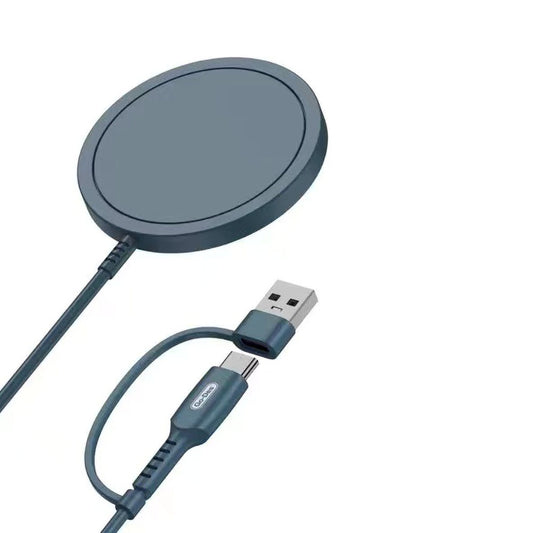 Go Des GD-UC606 2 in 1 Usb - PD M-safe Wireless Şarj Aleti 15W Royal Mavi